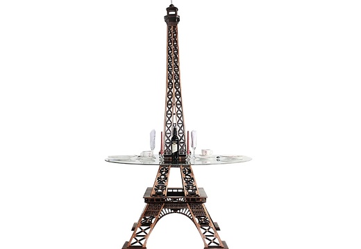 JBF141 FAMOUS EIFFEL TOWER STATUE 4 SEATER DINNING TABLE 8 FOOT TALL