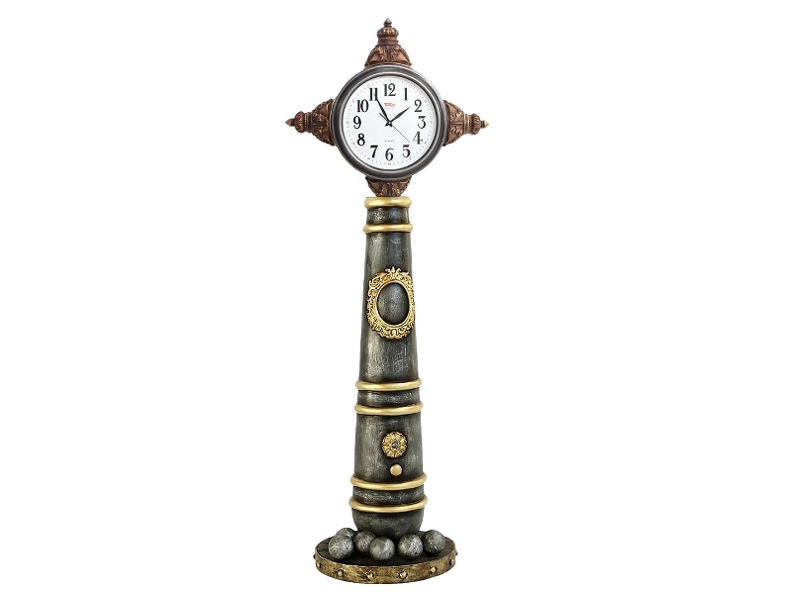 JBF154A_SHIPS_CANNON_WITH_VINTAGE_ANTIQUE_CLOCK.JPG