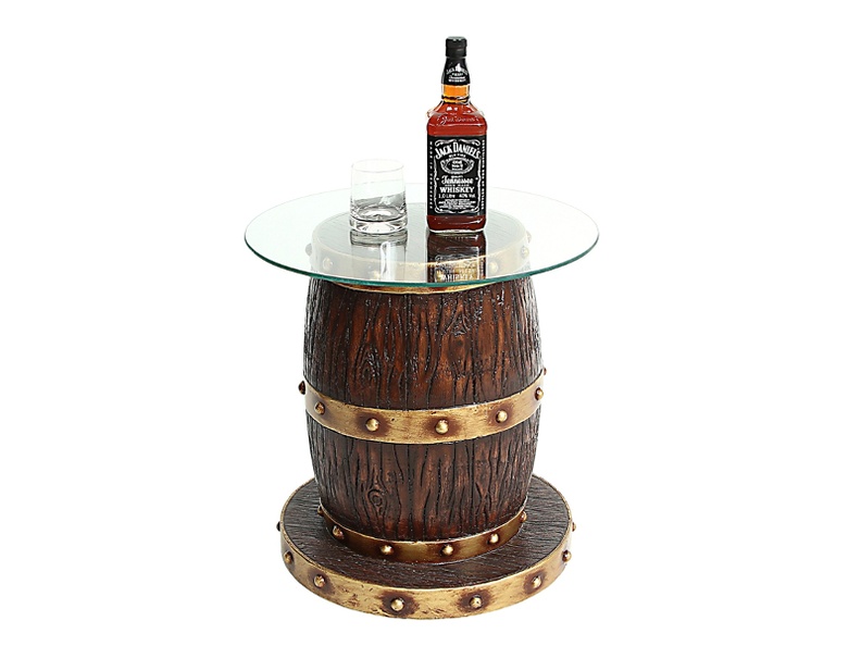 JBP171_BARREL_WOOD_EFFECT_TABLE_WITH_GOLD_TRIMS_GLASS_TOP.JPG