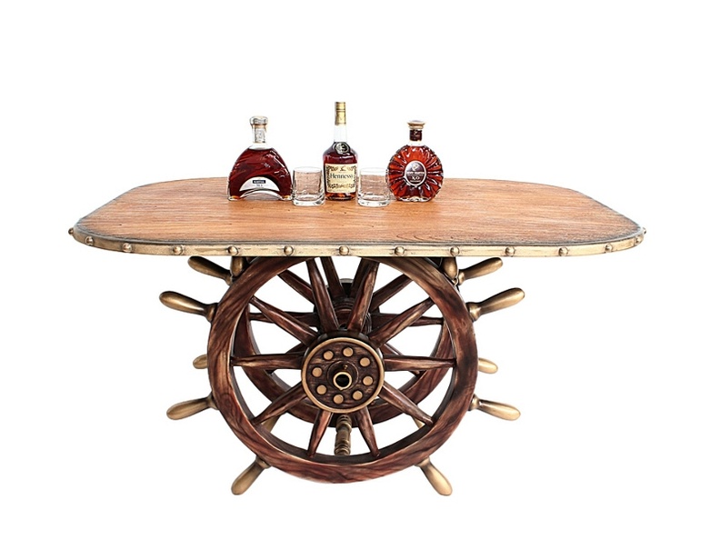 JBSH030_ANTIQUE_SHIPS_WHEEL_TABLE_WITH_WOOD_EFFECT_TABLE_TOP_1.JPG