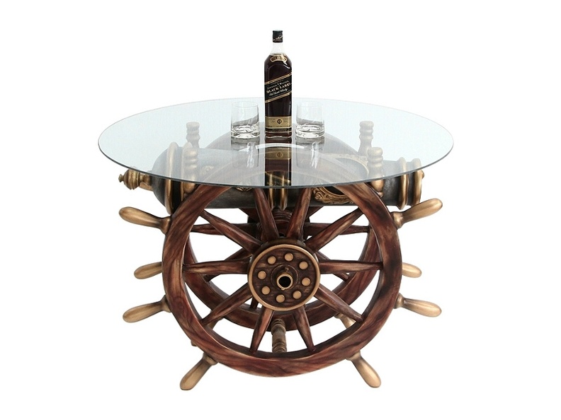 JBSH031_ANTIQUE_SHIPS_WHEEL_SIDE_TABLE_WITH_CANNON_GLASS_TOP.JPG