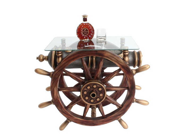 JBSH032_ANTIQUE_SHIPS_WHEEL_TABLE_WITH_VINTAGE_CANNON_SQUARE_GLASS_1.JPG