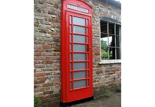 JBTH076 FAMOUS RED BRITISH TELEPHONE BOX DOOR WALL MOUNTED FITS ALL STANDARD SIZE FRAMES 2