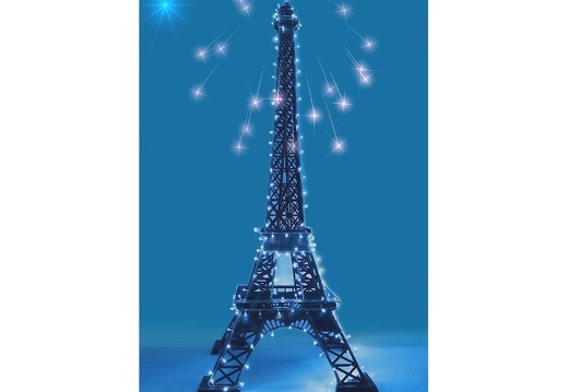 JBTH077 FAMOUS EIFFEL TOWER STATUE 8 FOOT TALL WITH LIGHTS
