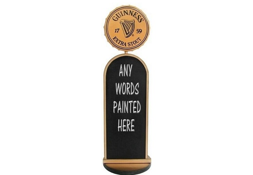 JBTH328A GUINNESS BOTTLE TOP LID ADVERTISING BOARD ANY NAME AVAILABLE ON THE BOTTLE LID