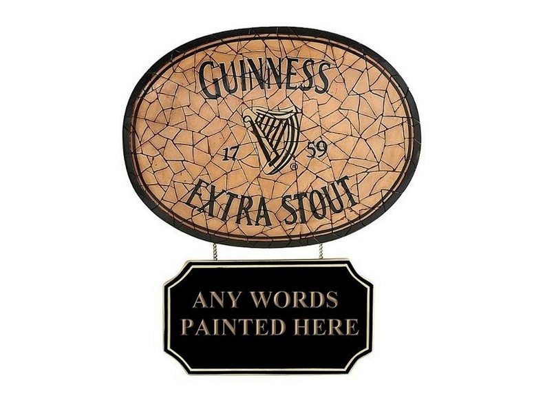 JBTH329_VINTAGE_CRACKED_PORCELAIN_WALL_MOUNTED_GUINNESS_SIGN_WITH_ADVERT_BOARD.JPG