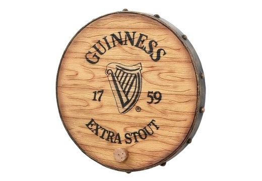 JBTH337B VINTAGE GUINNESS BARREL END WITH CORK WALL MOUNTED ANY NAME AVAILABLE