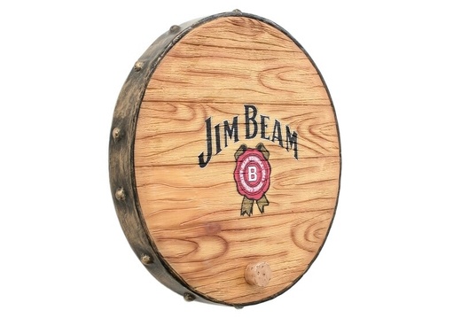 JBTH337F VINTAGE JIM BEAM BARREL END WITH CORK WALL MOUNTED ANY NAME AVAILABLE
