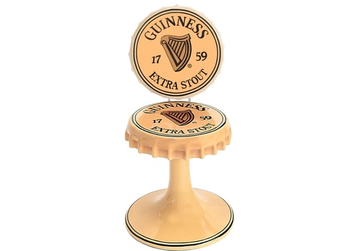 JBTH339A GUINNESS LID BAR CHAIR GUINNESS LID BACK REST ANY NAMES PAINTED ON BOTTLE TOP LIDS