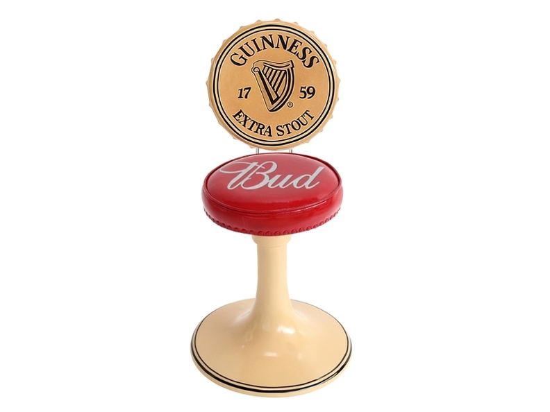 JBTH346A_BUDWEISER_BAR_CHAIR_GUINNESS_BOTTLE_TOP_LID_BACK_REST_ANY_NAMES_PRINTED_ON_CUSHION_LID.JPG