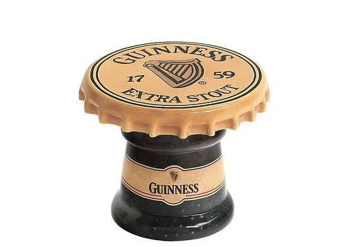 JBTH400 LARGE GUINNESS BOTTLE TOP LID BAR RESTAURANT TABLE ALL BEER NAMES AVAILABLE