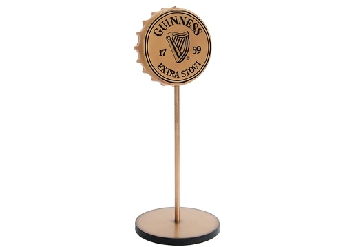 JJ007 GUINNESS BOTTLE TOP LID ADVERTISING DISPLAY ANY NAME AVAILABLE ON BOTTLE TOP