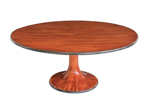JJ049 WOOD EFFECT BAR RESTAURANT TABLE WOOD EFFECT STAND LARGE TOP