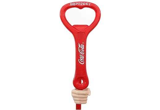 JJ083 COCA COLA BOTTLE OPENER IN LARGE HAND ADVERTISING DISPLAY WALL MOUNTED 1