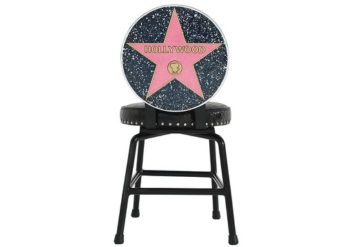 JJ1351 FAMOUS HOLLYWOOD WALK OF FAME STAR CHAIR 1