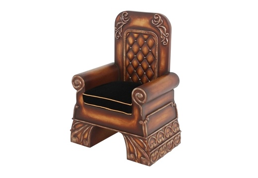 JJ6035 ANTIQUE CHIPPENDALE GOLD KINGS THRONE SEAT 3
