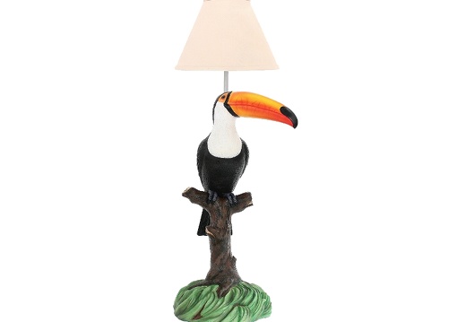JJ715 TOUCAN BIRD ON TREE BRANCH FULLY FUNCTIONAL LAMP