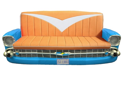 B0635 6 SEATER VINTAGE RETRO CAR SOFA PAINTED ANY COLOR 5