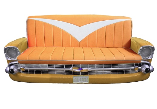 B0635 6 SEATER VINTAGE RETRO CAR SOFA PAINTED ANY COLOR 9