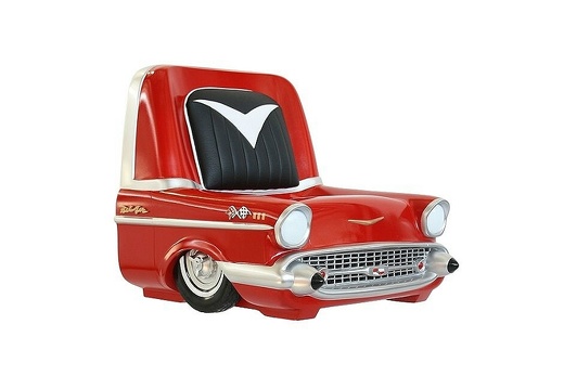 JBCR015A 57 CHEVY BELAIR CHILDS CHAIR RED 1