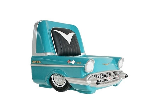 JBCR023A 57 CHEVY BELAIR CHILDS CHAIR TURQUOISE 1