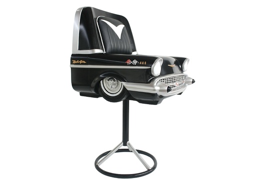 JBCR024 BLACK 57 CHEVY BELAIR BAR STOOL ALL COLORS AVAILABLE 1
