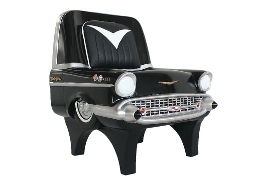 JBCR025 BLACK 57 CHEVY BELAIR CHAIR ALL COLORS AVAILABLE 1