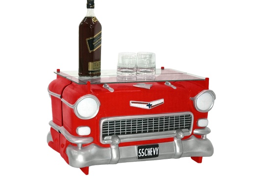 JBCR027 55 CHEVY CAR DECOR COFFEE TABLE RED JOINABLE ALL COLORS AVAILABLE
