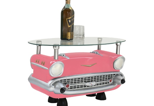 JBCR029 57 CHEVY COFFEE TABLE PINK BACK TO BACK ALL COLORS AVAILABLE 1