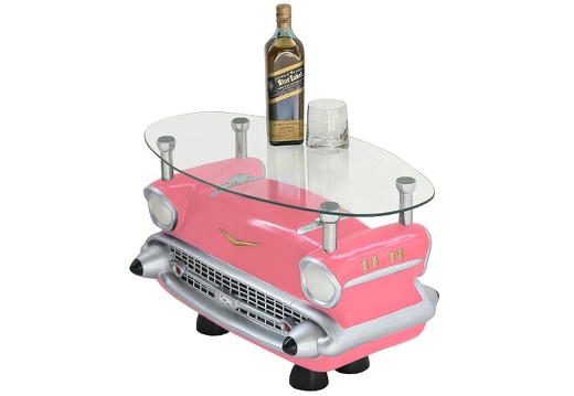 JBCR030 57 CHEVY COFFEE TABLE PINK BACK TO BACK ALL COLORS AVAILABLE 2