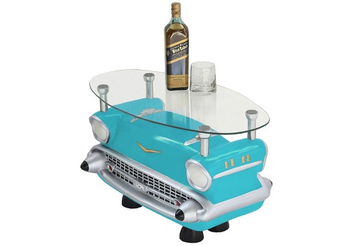 JBCR030 57 CHEVY COFFEE TABLE TURQUOISE BACK TO BACK ALL COLORS AVAILABLE 2