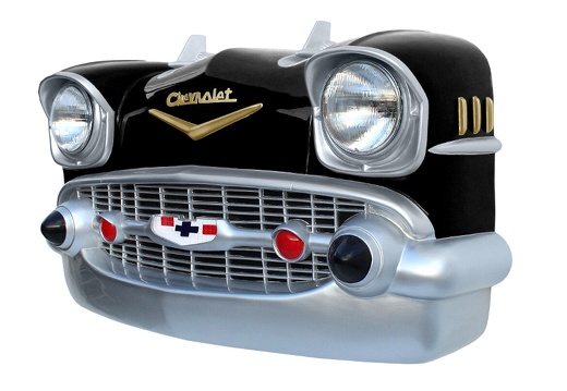 JBCR057 57 CHEVY VINTAGE WALL MOUNTED CAR DECOR BLACK PAINTED ANY COLORS