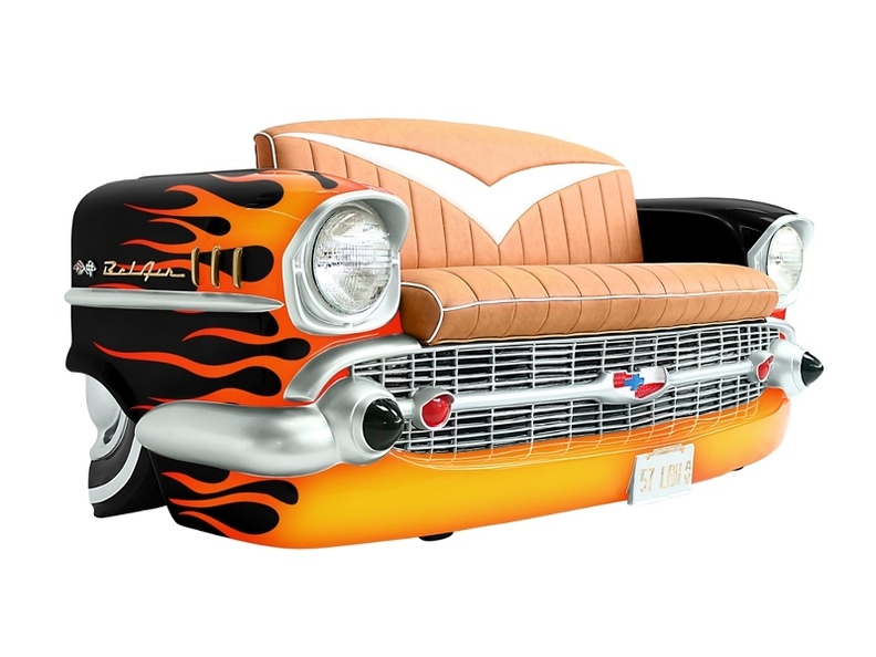 JBCR099_VINTAGE_57_CHEVY_BEL_AIR_CAR_SOFA_WITH_RED_YELLOW_FLAMES_1.JPG