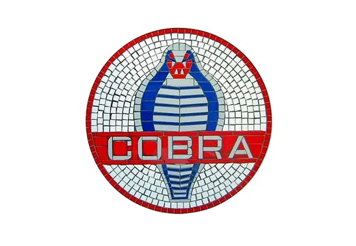 JBCR271 COBRA MOSAIC TILE EFFECT BADGE WALL MOUNTED