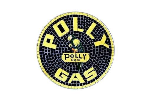 JBCR292 POLLY GAS MOSAIC TILE EFFECT BADGE WALL MOUNTED
