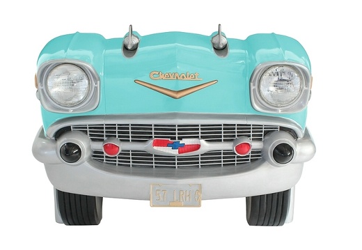 JJ1100 TURQUOISE 57 CHEVY VINTAGE CAR AMERICAN DINNERS SEAT 1