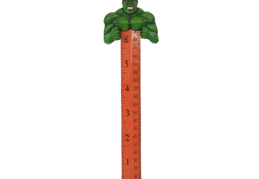 B0411 INCREDIBLE HULK GREEN MONSTER HOW TALL ARE YOU RULER 1