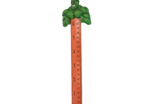B0411 INCREDIBLE HULK GREEN MONSTER HOW TALL ARE YOU RULER 3