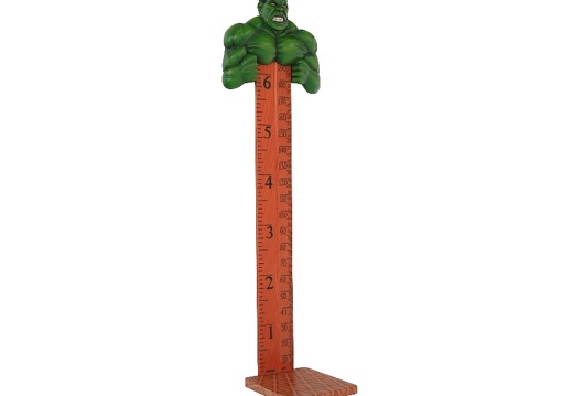 B0412 INCREDIBLE HULK GREEN MONSTER HOW TALL ARE YOU RULER ON A BASE 3