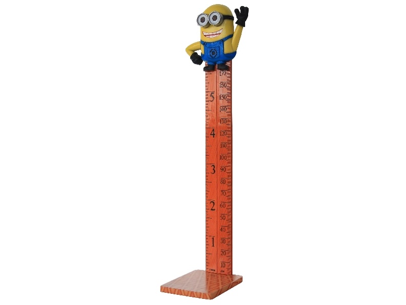 B0413_FUNNY_YELLOW_MINION_HOW_TALL_ARE_YOU_RULER_ON_A_BASE_3.JPG