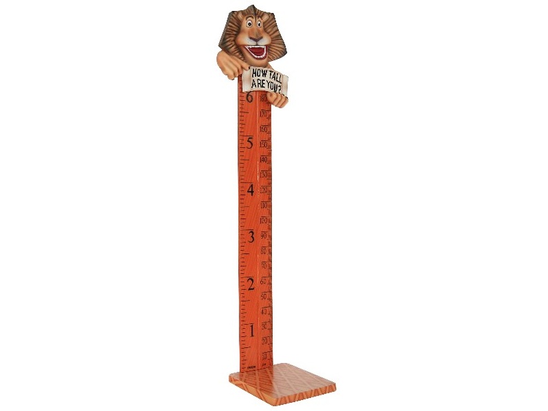 B0416_FRIENDLY_FUNNY_LION_HOW_TALL_ARE_YOU_RULER_ON_A_BASE_2.JPG