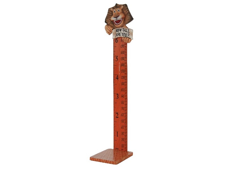 B0416_FRIENDLY_FUNNY_LION_HOW_TALL_ARE_YOU_RULER_ON_A_BASE_3.JPG