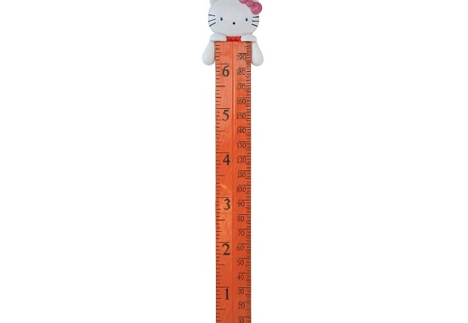 B0419 FRIENDLY FUNNY KITTEN HOW TALL ARE YOU RULER 1