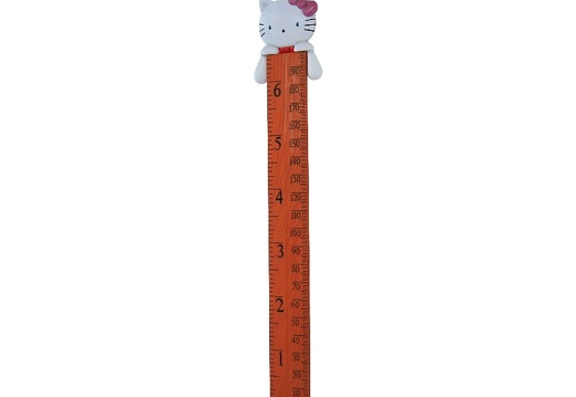 B0419 FRIENDLY FUNNY KITTEN HOW TALL ARE YOU RULER 2