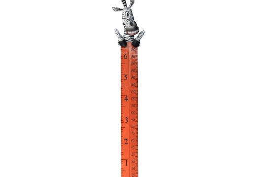 B0426 FRIENDLY FUNNY ZEBRA HOW TALL ARE YOU RULER 1