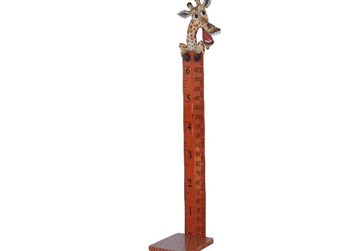 B0427 FRIENDLY FUNNY GIRAFFE HOW TALL ARE YOU RULER ON A BASE 2