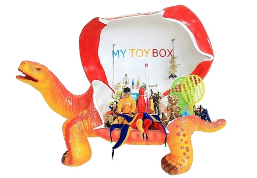 JBA199 FULL FUNCTIONAL BEAUTIFULLY PAINTED DECORATED CHILDRENS TURTLE TOY BOX OPENING SHELL 1