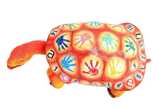 JBA199 FULL FUNCTIONAL BEAUTIFULLY PAINTED DECORATED CHILDRENS TURTLE TOY BOX OPENING SHELL 3