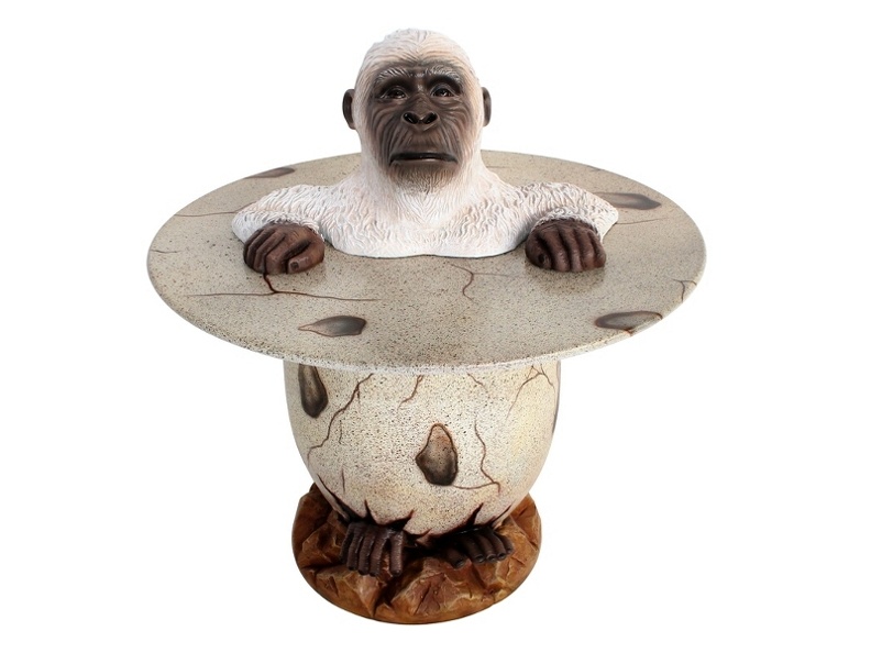 JJ1443_MALE_WHITE_GORILLA_CLIMBING_OUT_OF_A_EGG_TABLE_1.JPG