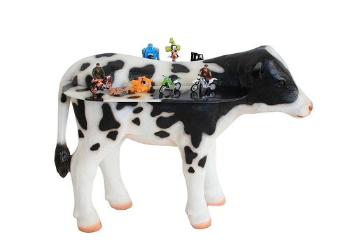 JJ443 CUTE BABY COW DOUBLE SIDED TABLE